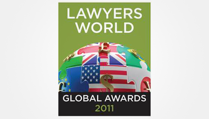 Бюро удостоено награды Lawyers World Global Award 2011